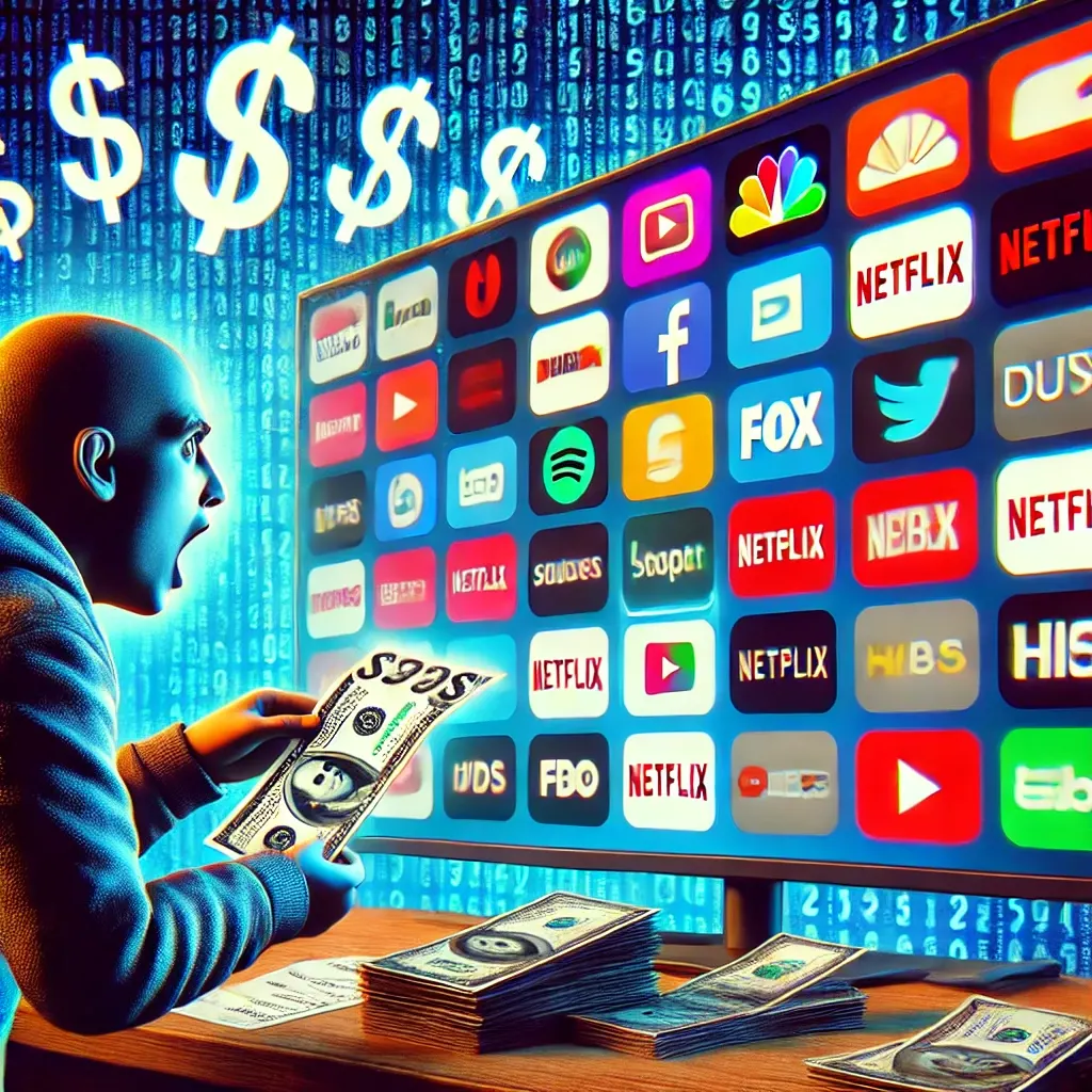 Plataformas de streaming lucrando enquanto você paga caro
